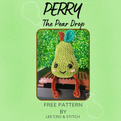 🍐PERRY THE PEAR DROP- FREE PATTERN!🍐