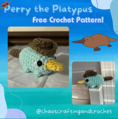 🩵 Perry the Platypus Low Sew Free Pattern!!! 🤎