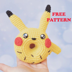 pikachu donut crochet pattern