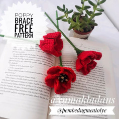 poppy brace free pattern flower