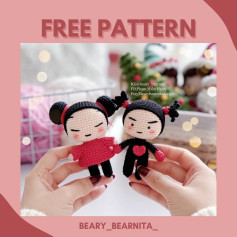 pucca & garu free pattern