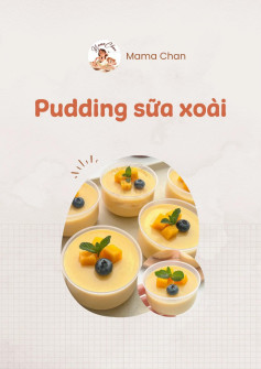 pudding sữa xoài.