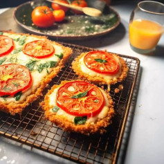 Quinoa Crusted Tofu Parmesan