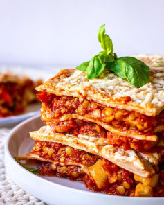 Red Lentil Lasagna