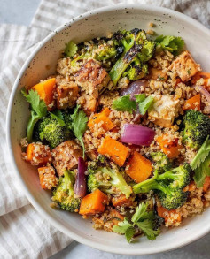 Roasted Butternut Squash Quinoa Nourish Bowl