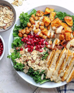 Roasted Sweet Potato & Quinoa Nourish Bowl 🌿🌱