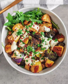 Roasted vegetable bowl