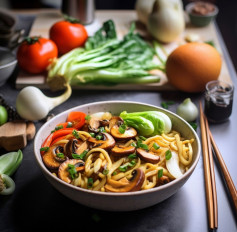 𝐒𝐡𝐚𝐧𝐠𝐡𝐚𝐢 𝐒𝐭𝐢𝐫-𝐟𝐫𝐲 𝐍𝐨𝐨𝐝𝐥𝐞𝐬 (𝐂𝐮 𝐂𝐚𝐨 𝐌𝐢𝐚𝐧) 🌿𝐕𝐆shanghi stir-fry noodles cu cao mian