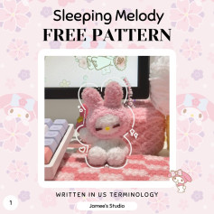 Sleepy My Melody FREE PATTERN 💗