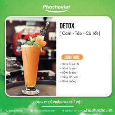 sữa chua nếp cẩm đào, detox dền thơm táo, nước ép thơm, detox cam táo cà rốt