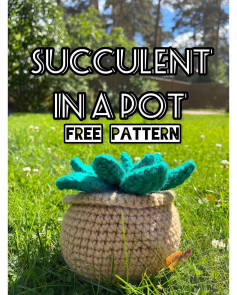 Succulent plant crochet pattern: