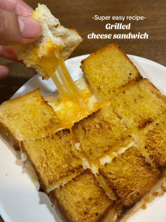 super easy recipe grilled cheese sandwich