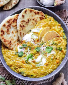 sweet potato lentil coconut curry