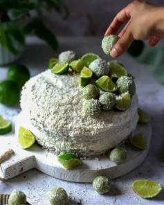 This Coconut + Lime Layer Cake