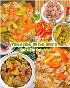 thịt bò kho dưa món ngon ngày xưa