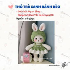 thỏ trà xanh bánh bèo