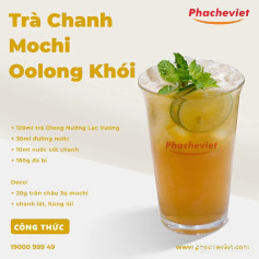 trà chanh mochi oolong khói, trà oolong dứa hồng hạc, lục trà dưa hấu vải, dua hấu vải yakult