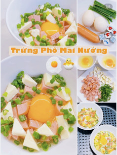 Trứng phô mai nướng