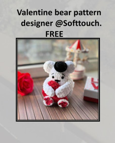 valentine bear pattern