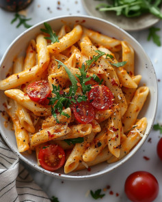 Vegan Creamy Cheese & Tomato Pasta🍝