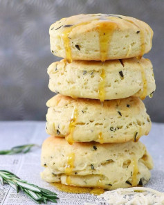 Vegan Rosemary & Parmesan Biscuits