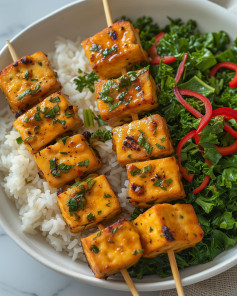 Vegan Satay Tofu Skewers🍢