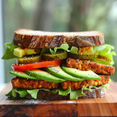 Vegan Tempeh Sandwich