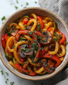 Vegan Udon Noodle Stirfry🍜