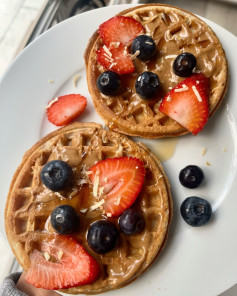 Waffle recipe or you can use toaster waffles