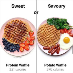 Waffle two ways! Sweet or Savoury?