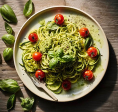 Zucchini Noodles with Creamy Avocado Sauce