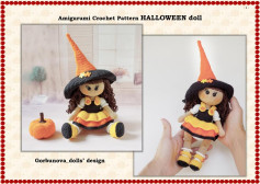 Amigurumi Crochet Pattern HALLOWEEN doll