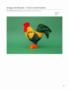 Amigurumi Rooster – Free Crochet Pattern