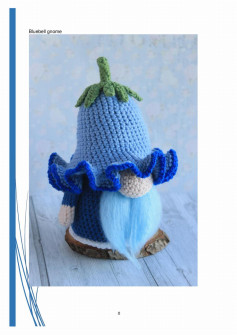 Bluebell gnome crochet pattern