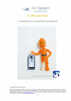 C-3PO, Star Wars Crochet pattern