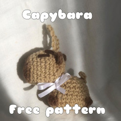 capybara keychain free pattern