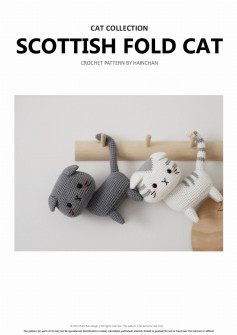 CAT COLLECTION SCOTTISH FOLD CAT CROCHET PATTERN