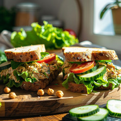 CHICKPEA TUNA SANDWICHES