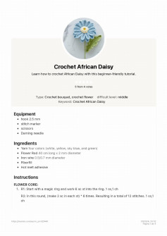 Crochet African Daisy