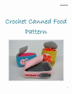 Crochet Canned Food Pattern