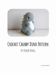 Crochet Chubby Dino pattern