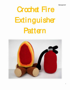 Crochet Fire Extinguisher Pattern