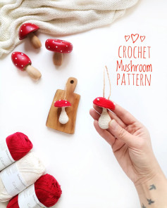 crochet mushroom pattern