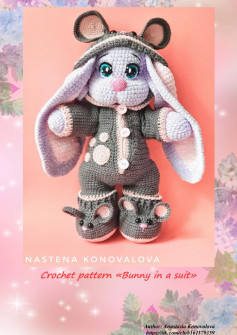 Crochet pattern «Bunny in a suit»