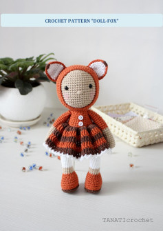 CROCHET PATTERN DOLL-FOX