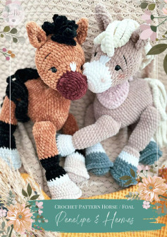 Crochet Pattern Horse / Foal Penelope & Hermes