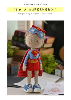 CROCHET PATTERN IM A SUPERHERO! doll