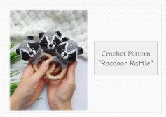 Crochet Pattern “Raccoon Rattle”