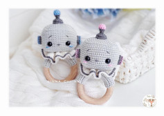 Crochet pattern “Robot rattle”