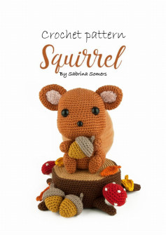 crochet pattern squirrel acorn